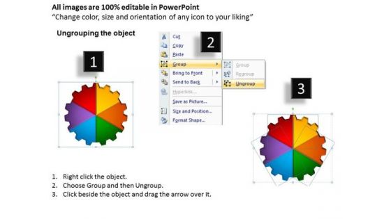 PowerPoint Template Gear Process Company Ppt Themes