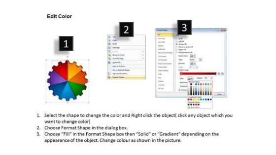 PowerPoint Template Gear Process Leadership Ppt Template