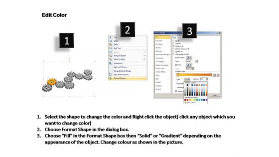 PowerPoint Template Global Gears Process Ppt Template