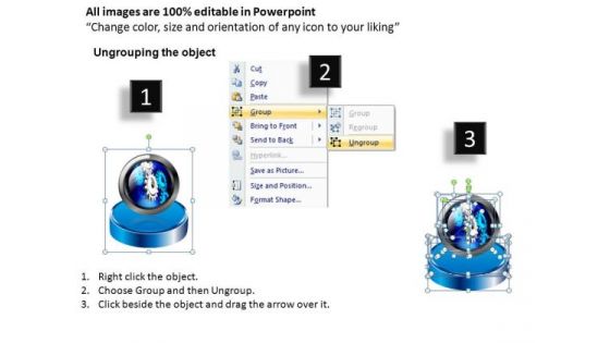 PowerPoint Template Global Pedestal Platform Showcase Ppt Layout