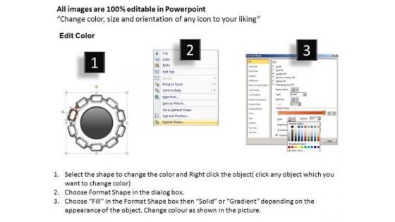 PowerPoint Template Graphic Circular Chain Ppt Slidelayout