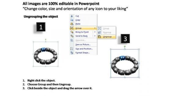 PowerPoint Template Graphic Cyclical Process Ppt Theme