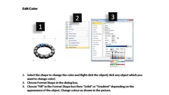PowerPoint Template Graphic Cyclical Process Ppt Theme