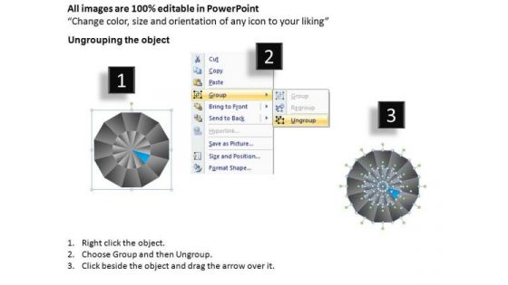 PowerPoint Template Graphic Pie Chart Ppt Template