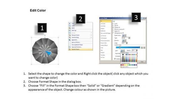 PowerPoint Template Graphic Pie Chart Ppt Template
