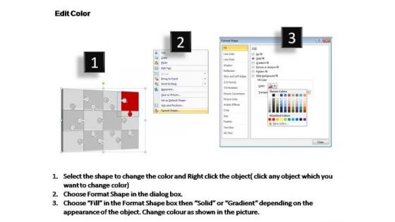 PowerPoint Template Graphic Puzzle Process Ppt Backgrounds