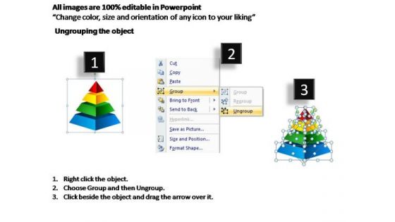 PowerPoint Template Graphic Pyramid Diagram Ppt Slide