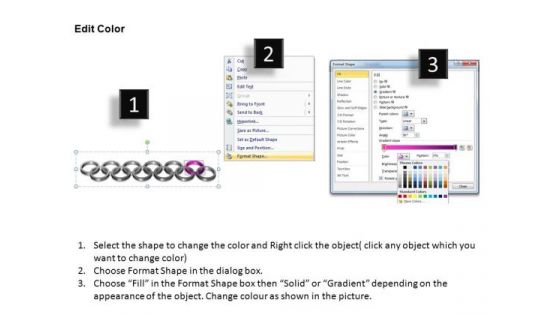 PowerPoint Template Graphic Rings Ppt Themes