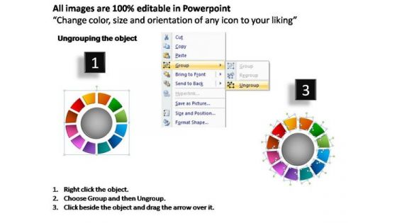 PowerPoint Template Growth Donut With Core Ppt Design