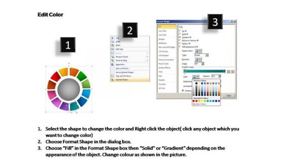 PowerPoint Template Growth Donut With Core Ppt Design