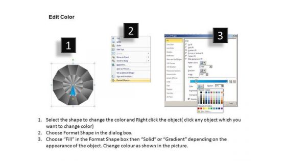 PowerPoint Template Growth Pie Chart Ppt Design