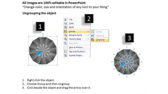 PowerPoint Template Growth Pie Chart Ppt Template