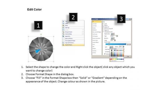 PowerPoint Template Growth Pie Chart Ppt Template