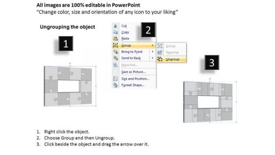 PowerPoint Template Growth Puzzle Ppt Backgrounds