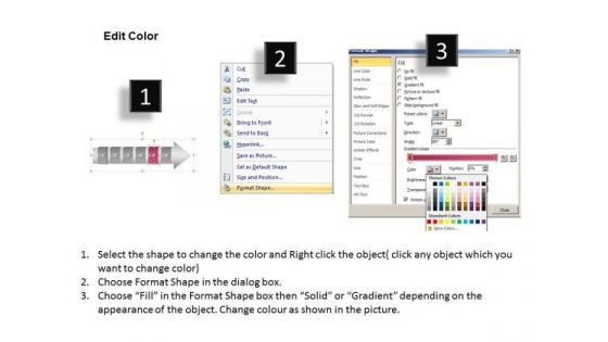 PowerPoint Template Horizontal Flow Of 6 Stage Diagram Project Management Ppt Design
