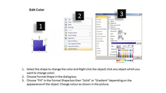PowerPoint Template Illustration Of Six Sequential Steps Process Image