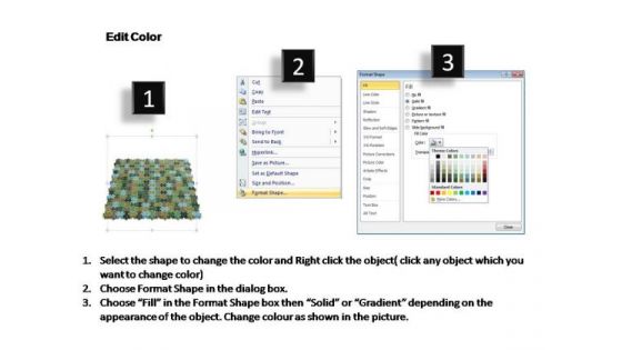 PowerPoint Template Image 15x16 Rectangular Jigsaw Puzzle Matrix Ppt Process