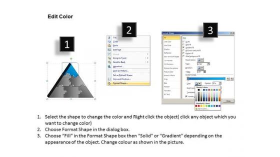 PowerPoint Template Image Triangle Puzzle Ppt Template