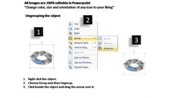 PowerPoint Template Leadership Circular Arrows Ppt Slide