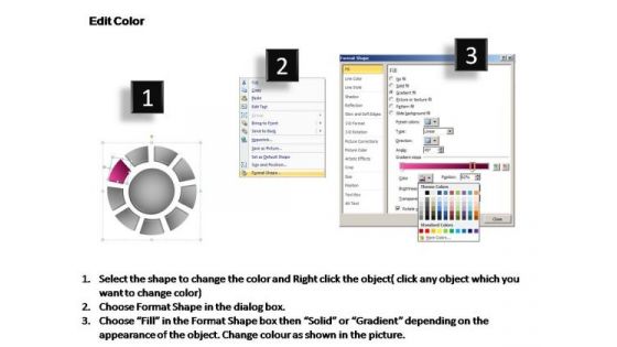 PowerPoint Template Leadership Donut With Core Ppt Slide Designs
