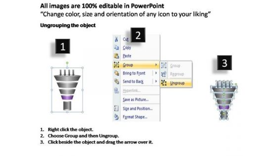 PowerPoint Template Leadership Funnel Diagram Ppt Process