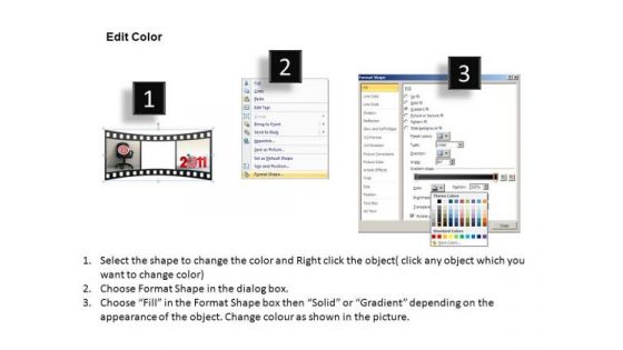 PowerPoint Template Leadership Movie Timeline Ppt Layouts