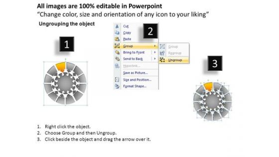 PowerPoint Template Leadership Round Chart Ppt Layout
