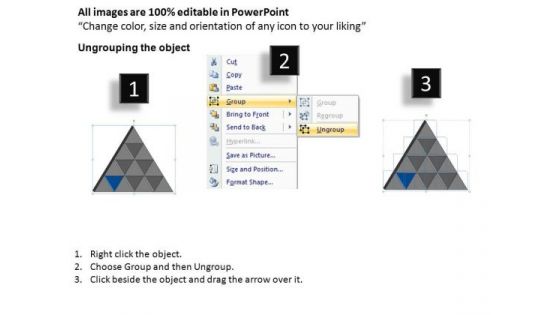 PowerPoint Template Leadership Triangle Process Ppt Slide