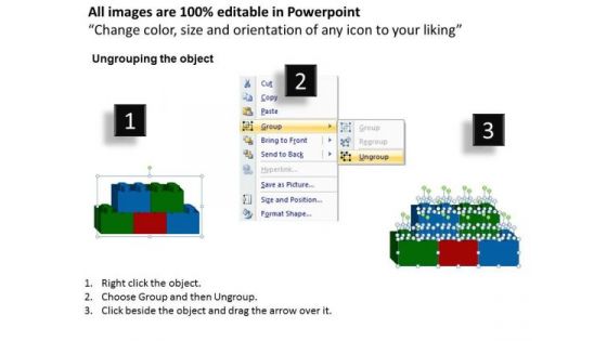 PowerPoint Template Lego Blocks Process Marketing Ppt Slide