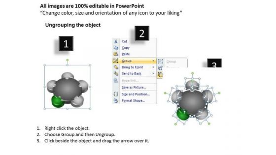 PowerPoint Template Marketing Circular Puzzle Ppt Themes