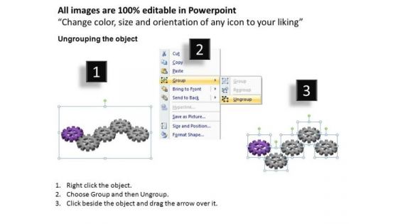 PowerPoint Template Marketing Gears Process Ppt Design