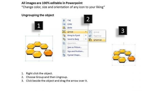 PowerPoint Template Missing Cell Hexagonal Combs Ppt Presentation