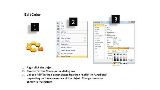 PowerPoint Template Missing Cell Hexagonal Combs Ppt Presentation