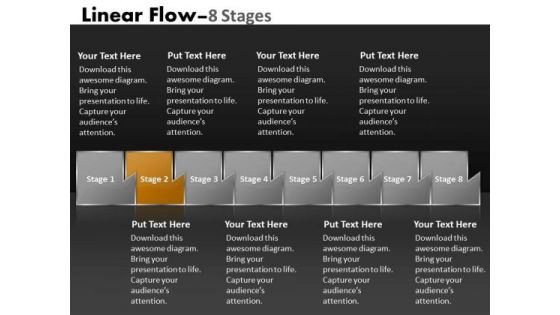 PowerPoint Template Multicolored Sequential Flow Ishikawa Diagram Business Design
