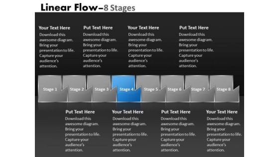 PowerPoint Template Multicolored Sequential Flow Spider Diagram Design