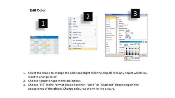 PowerPoint Template October 2012 Calendar Ppt Slides