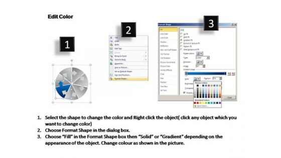 PowerPoint Template Process Circle Chart Ppt Backgrounds