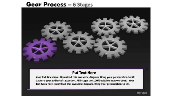 PowerPoint Template Process Gears Process Ppt Presentation Designs