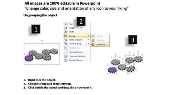 PowerPoint Template Process Gears Process Ppt Presentation Designs