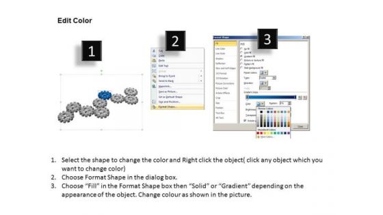 PowerPoint Template Process Gears Process Ppt Themes