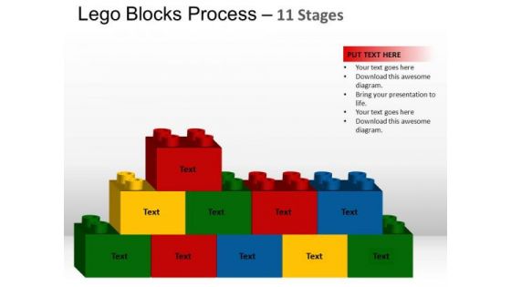PowerPoint Template Process Lego Blocks Ppt Slide Designs