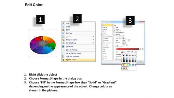 PowerPoint Template Puzzle Process Marketing Ppt Themes