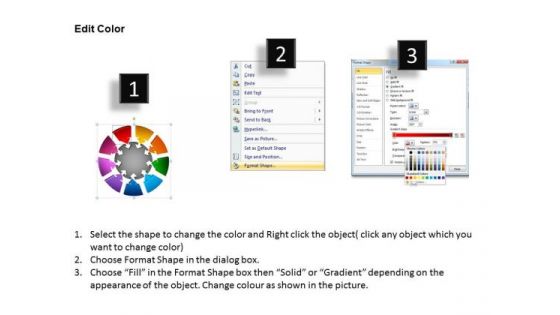 PowerPoint Template Round Chart Finance Ppt Slides