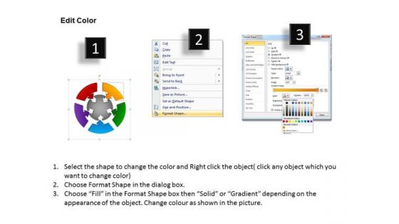PowerPoint Template Round Chart Growth Ppt Presentation Designs