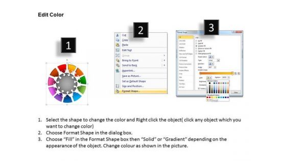 PowerPoint Template Round Chart Success Ppt Slides