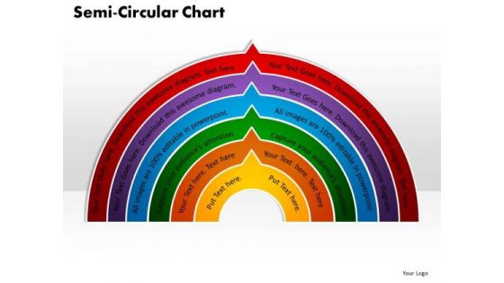 PowerPoint Template Semi Circular Chart Business Ppt Theme