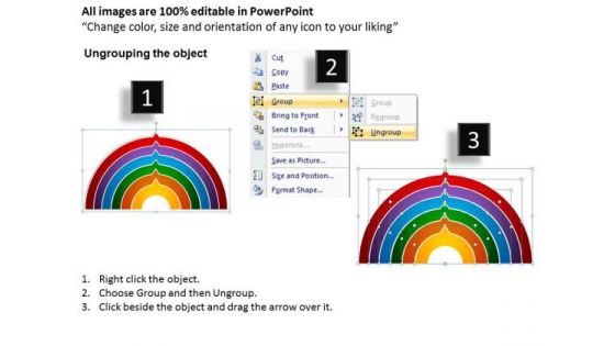 PowerPoint Template Semi Circular Chart Business Ppt Theme