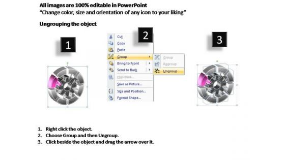 PowerPoint Template Strategy Interconnected Circular Chart Ppt Slides