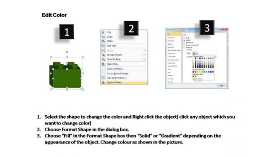PowerPoint Template Strategy Lego Blocks Ppt Design Slides
