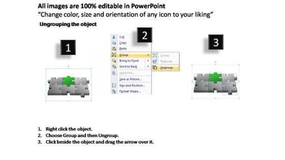 PowerPoint Template Success 3d Puzzle Process Ppt Slides